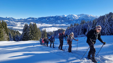 Galerie: Aktivitäten rund um den Skiclub - Schneeschuhwanderwochenende auf dem Gritthof (12.01.-14.02.2024)	